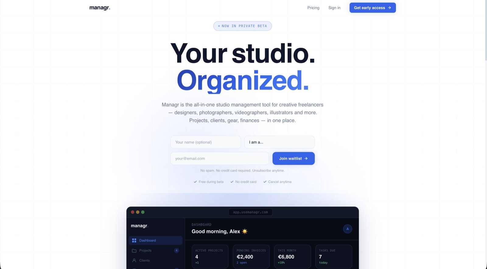 Screenshot of a website designed by August Media